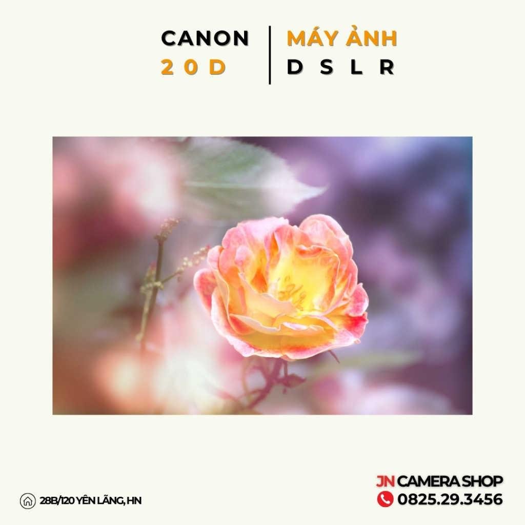 Bộ máy ảnh Canon 20D kèm ống kính 18-55mm