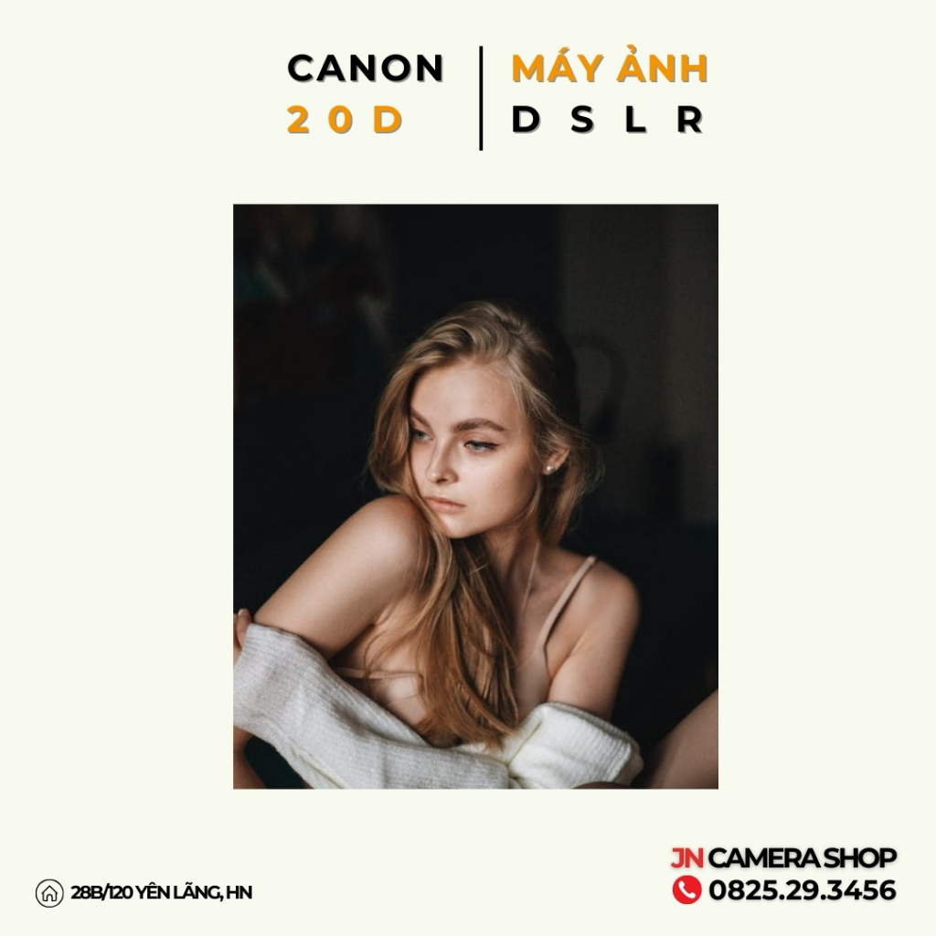 Bộ máy ảnh Canon 20D kèm ống kính 18-55mm