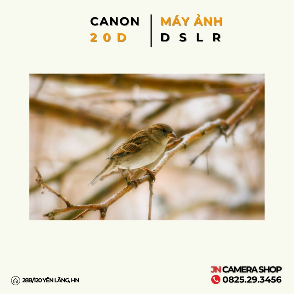 Bộ máy ảnh Canon 20D kèm ống kính 18-55mm