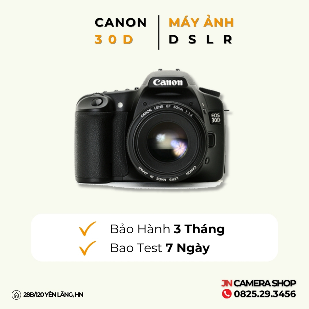 Bộ Máy Ảnh Canon 30D kèm Lens Canon 18-55MM f3.5-5.6 USM