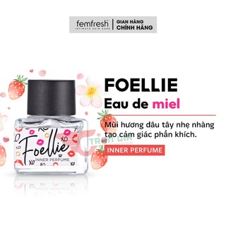 Nước hoa vùng kín FOELLIE Eau De Miel Inner Perfume Cao Cấp Hàn Quốc, hương dâu tây ngọt ngào dịu nhẹ 5ml