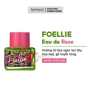  Nước hoa vùng kín FOELLIE Eau De Rose Inner Perfume Cao Cấp Hàn Quốc, hương hoa hồng Damask quyến rũ 5ml