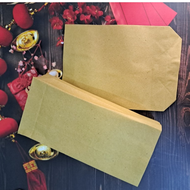 100 túi giấy kraft đáy vuông, đựng gà rán, khoai tây, và các loại bánh