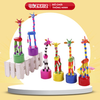 Đồ chơi gỗ mô hình con hươu cao cổ mini - DOZKIDZ
