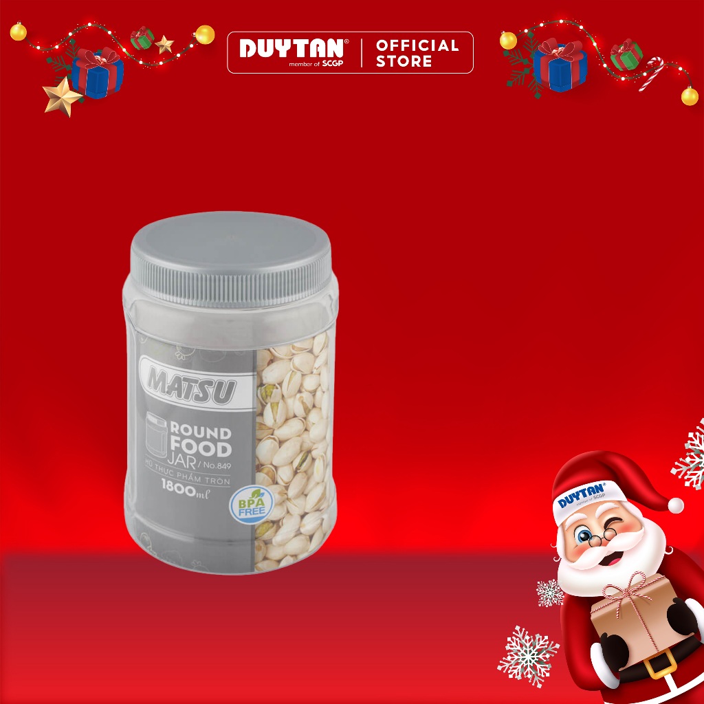 Hũ Thực Phẩm Matsu Tròn 300ml Nhựa Duy Tân Dùng Để Đựng Thực Phẩm Khô, An Toàn Cho Sức Khỏe Người Tiêu Dùng