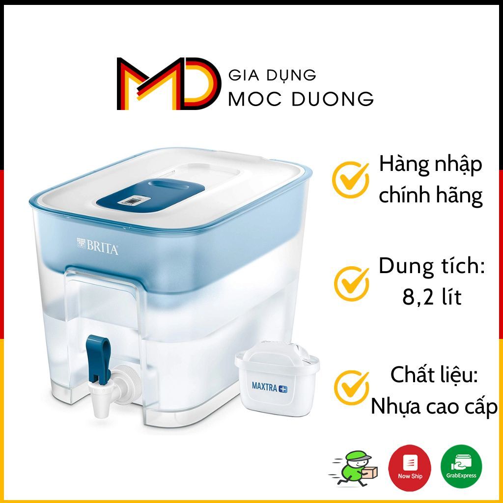 Bình lọc nước Brita 8,2l có sẵn một lõi lọc, máy lọc nước mini