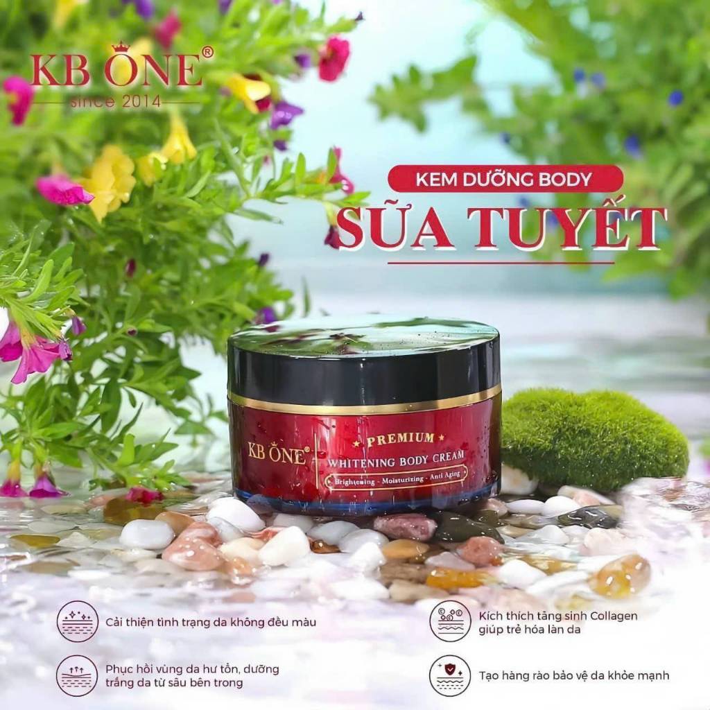 Kem Body sữa tuyết Kbone - Whitening Body Cream Kb One chính hãng