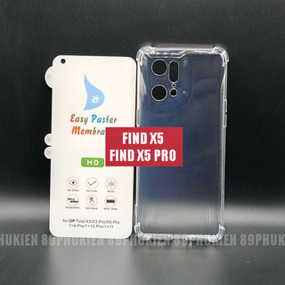 Bộ dán PPF chống xước màn hình và ốp dẻo trong chống sốc Find X5 Pro, Find X5