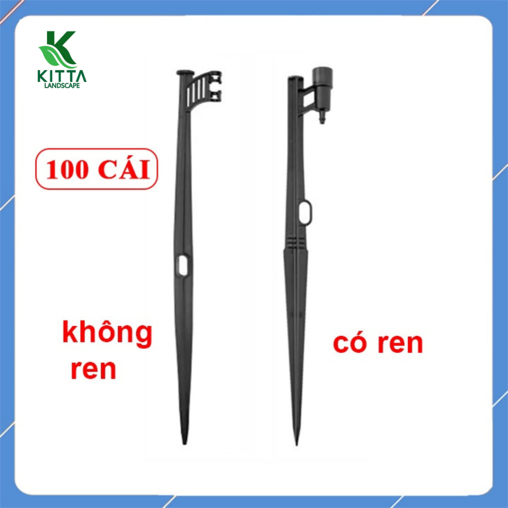 100 Que cắm gắn béc tưới 45cm, cắm béc phun sương, phun mưa (béc G5, S2000, T700....)