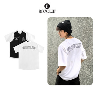 Áo bóng chày BOIZCLUB tay lỡ form rộng unisex nam nữ