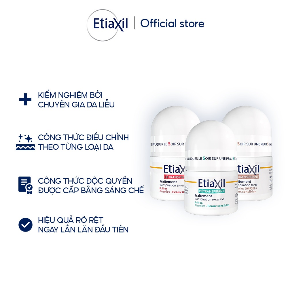 [Norin Phạm x Etiaxil] Lăn Khử Mùi Và Ngăn Mồ Hôi Chuyên Sâu Etiaxil 15ml