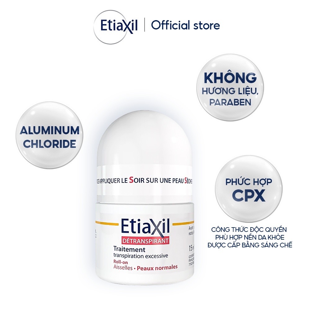 [Norin Phạm x Etiaxil] Lăn Khử Mùi Và Ngăn Mồ Hôi Chuyên Sâu Etiaxil 15ml