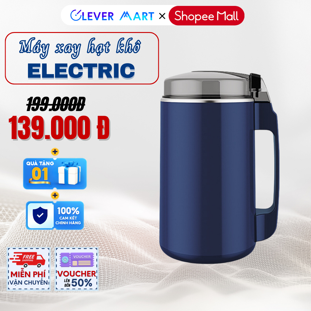Máy Xay Hạt Khô Đa Năng Mẫu Mới Công Suất 300W 8 Lưỡi, Xay Các Loại Hạt, Đồ Khô, Coffee, Ngũ Cốc Không Ồn