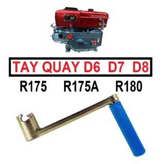 Tay quay máy nổ, máy dầu diesel d6 d7 d8 d9 d10 d12 d15 d20 d24 r175 r175a r180 r185 r190 em185 em190