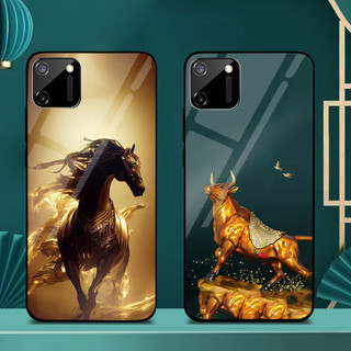 Ốp Lưng REALME C11 ,C11 2021, C20 Mặt lưng kính cao cấp, thiết kế độc quyền 12 con giáp
