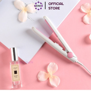 Máy duỗi tóc mini uốn là ép tóc tặng kẹp vịt bảo hành 1-12 tháng