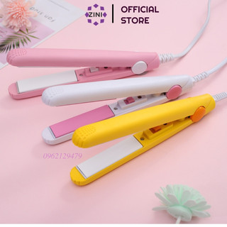 Máy duỗi tóc mini uốn là ép tóc tặng kẹp vịt bảo hành 1-12 tháng