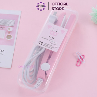 Máy duỗi tóc mini uốn là ép tóc tặng kẹp vịt bảo hành 1-12 tháng