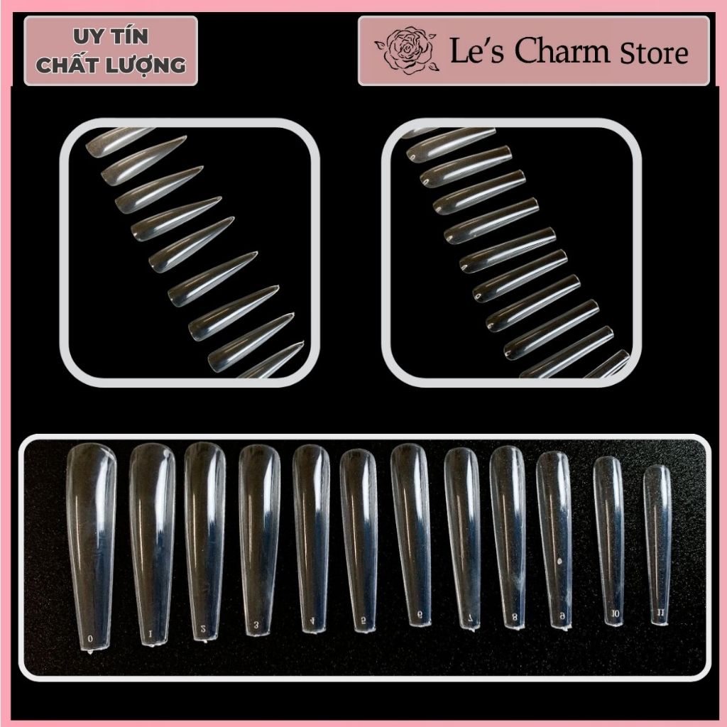 Móng Up Form Dài Vinimay - 3 Form Gắn Móng Chắc Chắn