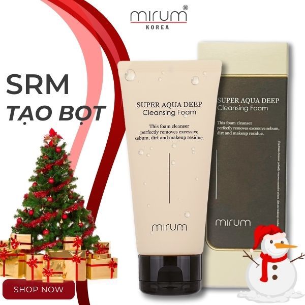 Sữa rửa mặt tạo bọt làm sạch sâu và giữ ẩm Mirum 120ml