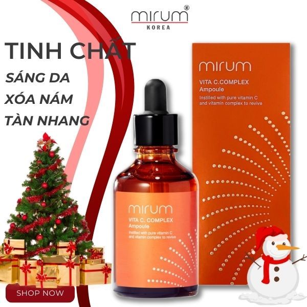 Tinh chất VITAMIN C sáng da, xóa nám và tàn nhang Ampoule Vitamin C Mirum 50ml