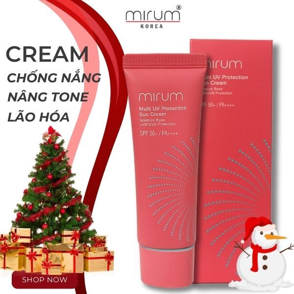 Kem chống nắng, nâng tông dưỡng trắng ngừa lão hóa và bảo vệ da toàn diện Mirum 50ml