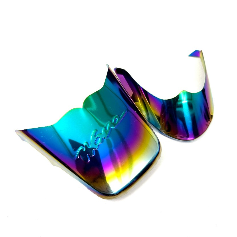 Ốp Dè  Inox, titan 7 Màu Xe Gắn Như Zin Cho Wave A 2006-2021, Wave 50cc -100cc-110cc Có Video Hướng Dẫn Lắp