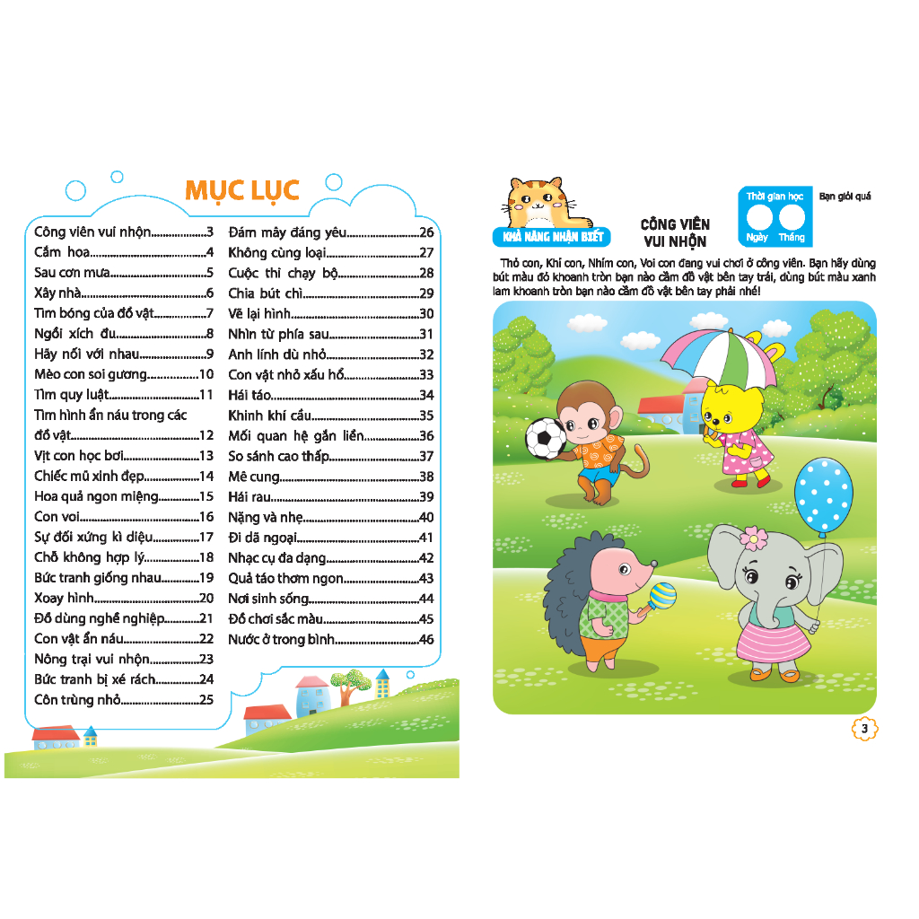 Sách - Sân chơi trí tuệ cho trẻ - Não trái + Não phải 4 - 5 tuổi - quyển 2