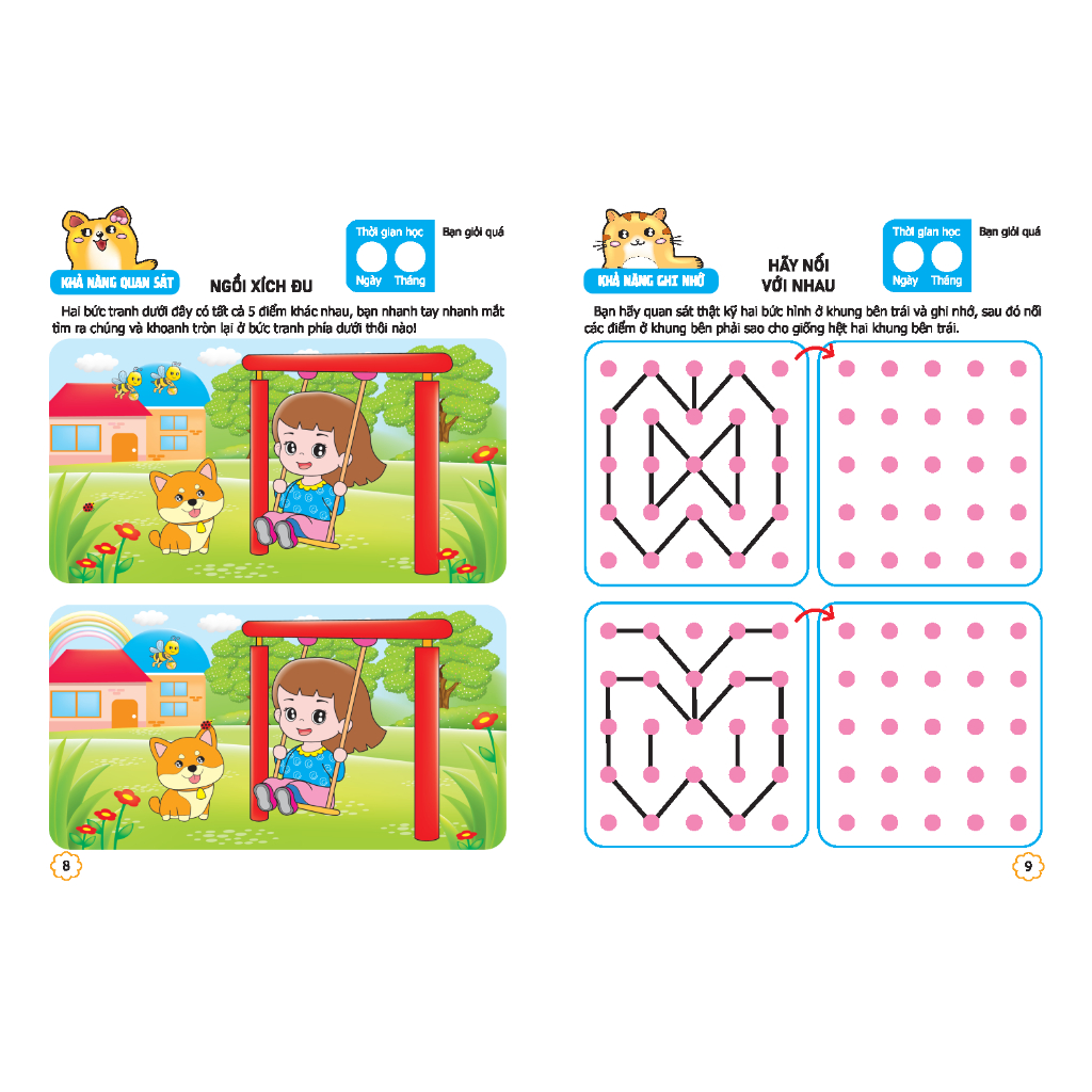 Sách - Sân chơi trí tuệ cho trẻ - Não trái + Não phải 4 - 5 tuổi - quyển 2