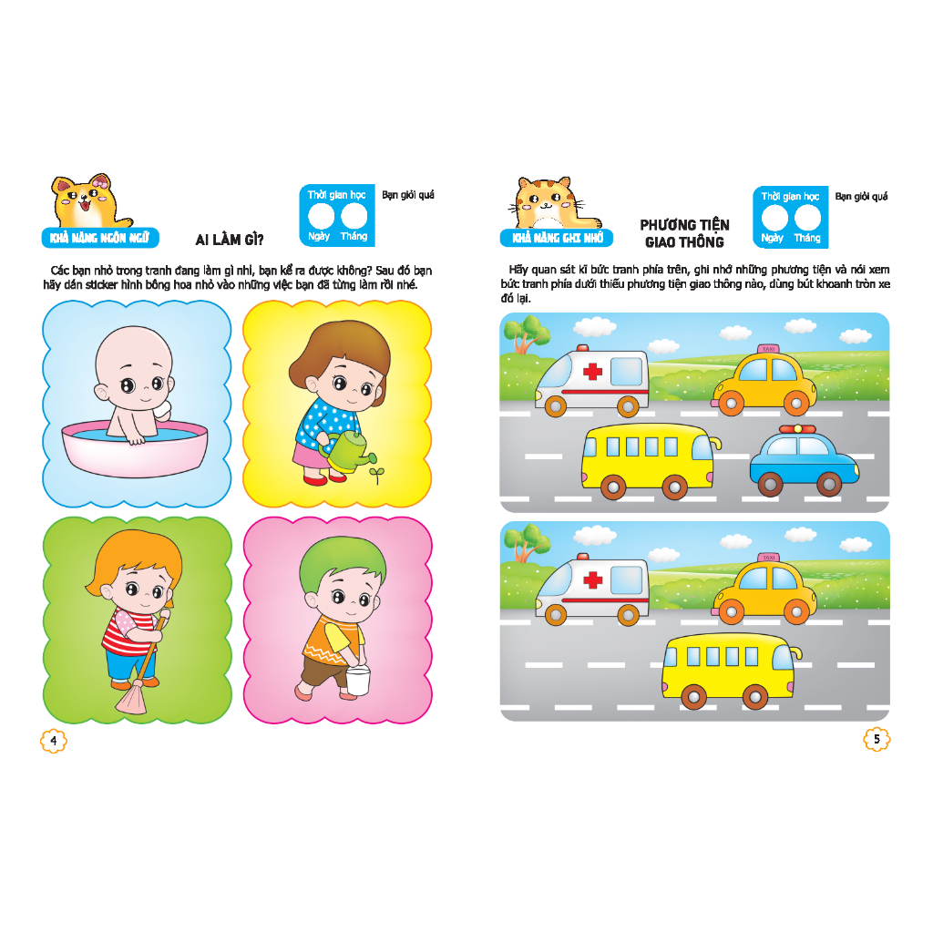 Sách - Sân chơi trí tuệ cho trẻ - Não trái + Não phải 3 - 4 tuổi - quyển 2