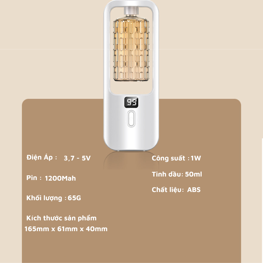 Máy Xông Tinh Dầu Phòng Ngủ METIS Xịt Thơm Phòng Tự Động, Khếch Tán 5 Chế Độ Phun Hương Nước Hoa