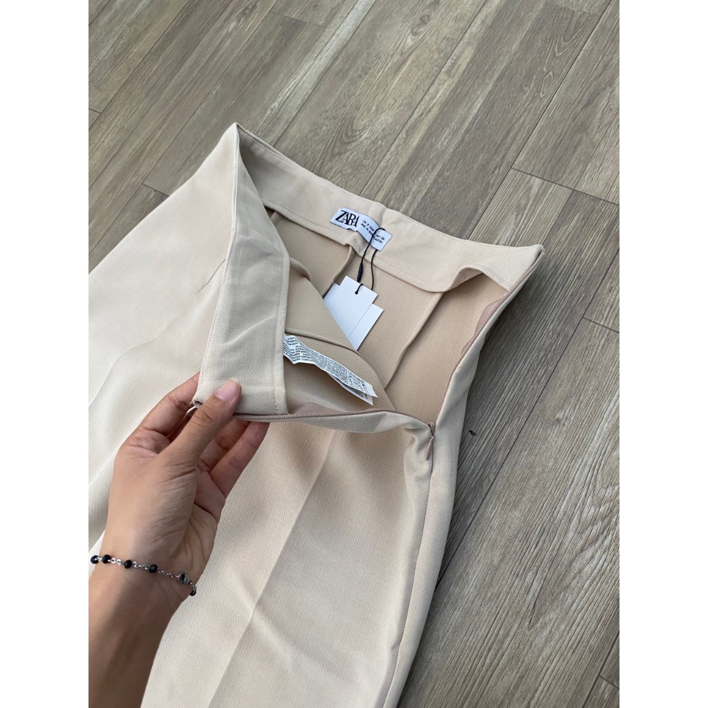 Quần vải tây ống suông rộng