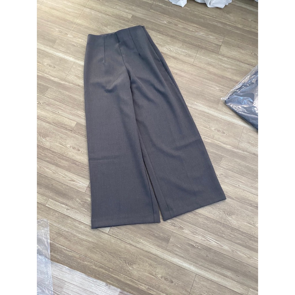 Quần vải tây ống suông rộng