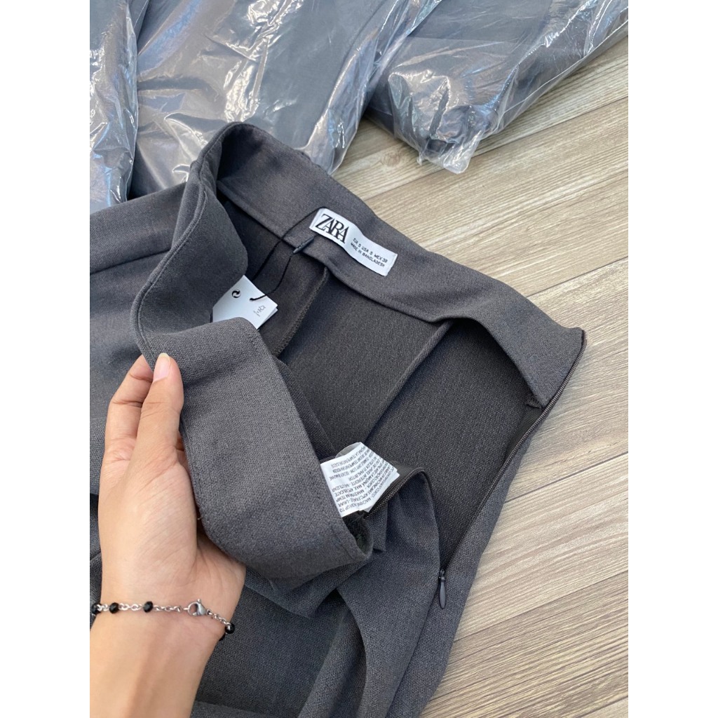 Quần vải tây ống suông rộng