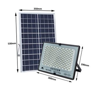 Đèn chống chói led chùm năng lượng mặt trời 200W 300W, Vỏ Nhôm, Kèm remote, Bảo hành 12 Tháng