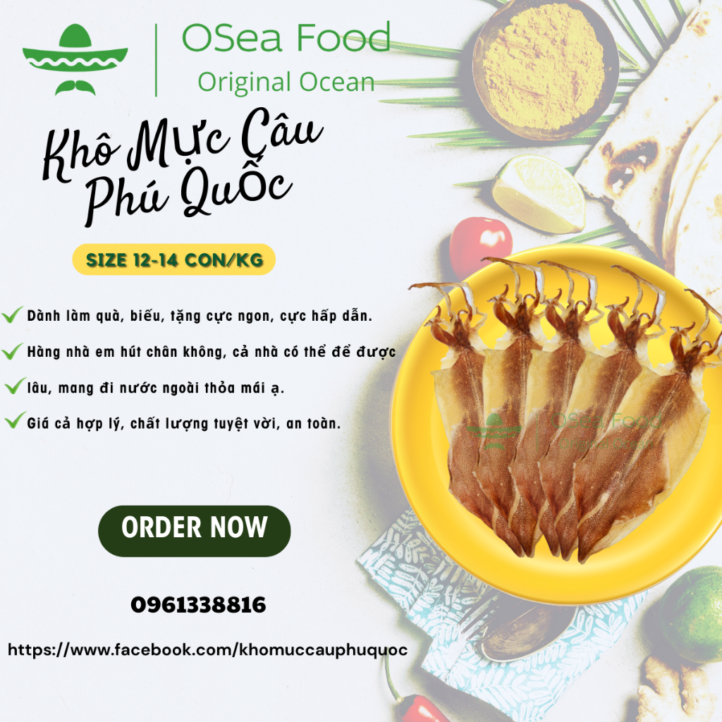 Khô Mực Câu Phú Quốc (12-14 con/kg)