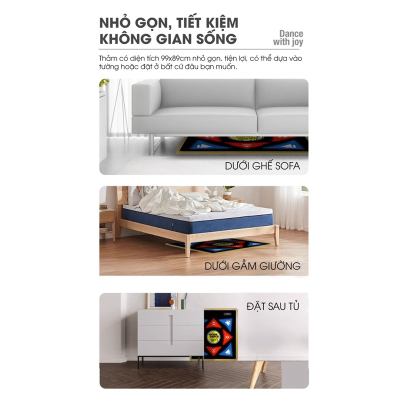 Thảm chơi game, thảm nhảy, máy chơi game khu TTTM công nghệ AI, camera AR thông minh Tiếng Anh kết nối tivi