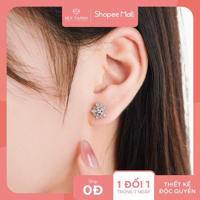 Bông Tai Nữ Vàng Tây 14K BTPTB365 Huy Thanh Jewelry