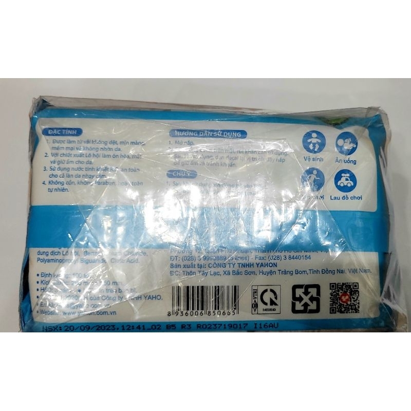 CHÍNH HÃNG COMBO Khăn giấy ướt em bé KHÔNG MÙI Nuna xanh, gold 100 tờ