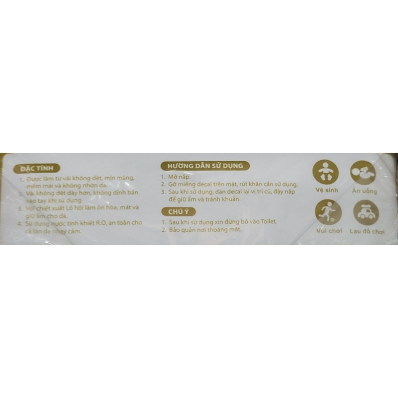 CHÍNH HÃNG COMBO Khăn giấy ướt em bé KHÔNG MÙI Nuna xanh, gold 100 tờ