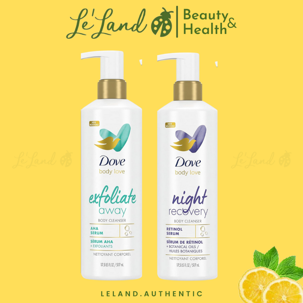 Sữa tắm Dove Body Love Body Cleanser Exfoliate Away làm sạch và mềm da 517ml
