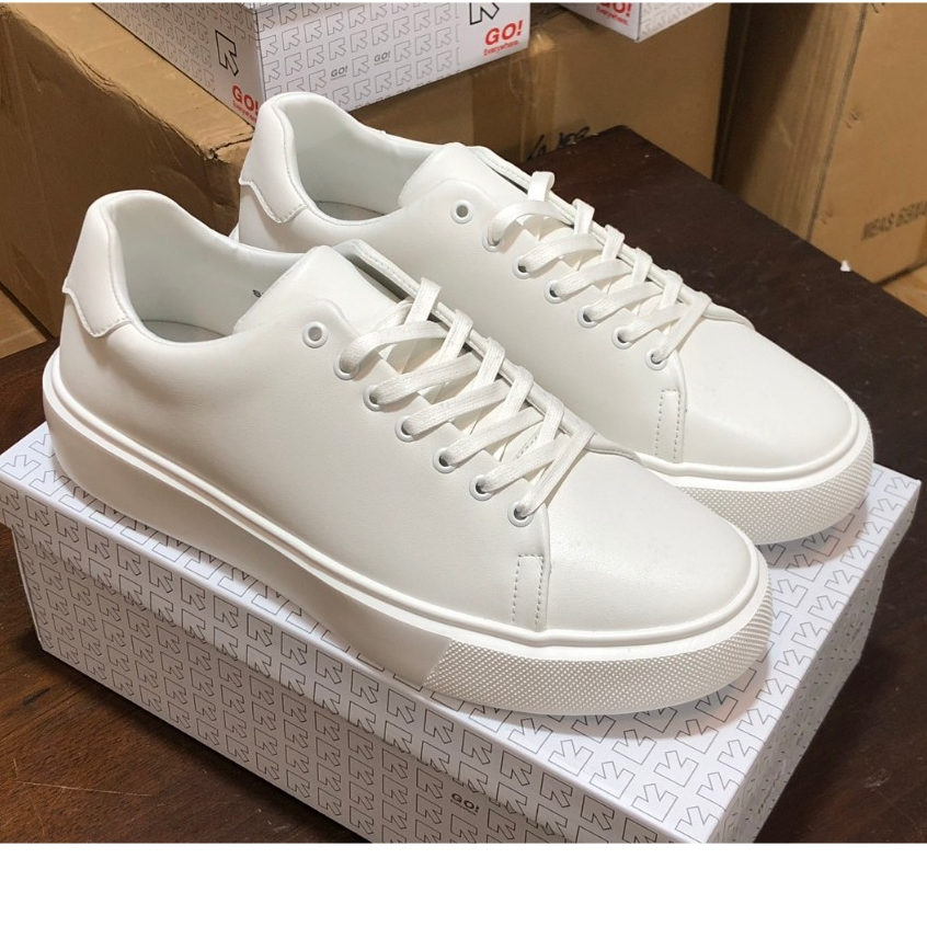 Giày Sneaker Nam, giày thể thao nam, thời trang trẻ trung , "BLACK&WHITE" #forpersonal use only, bản full Trắng, SM-0437