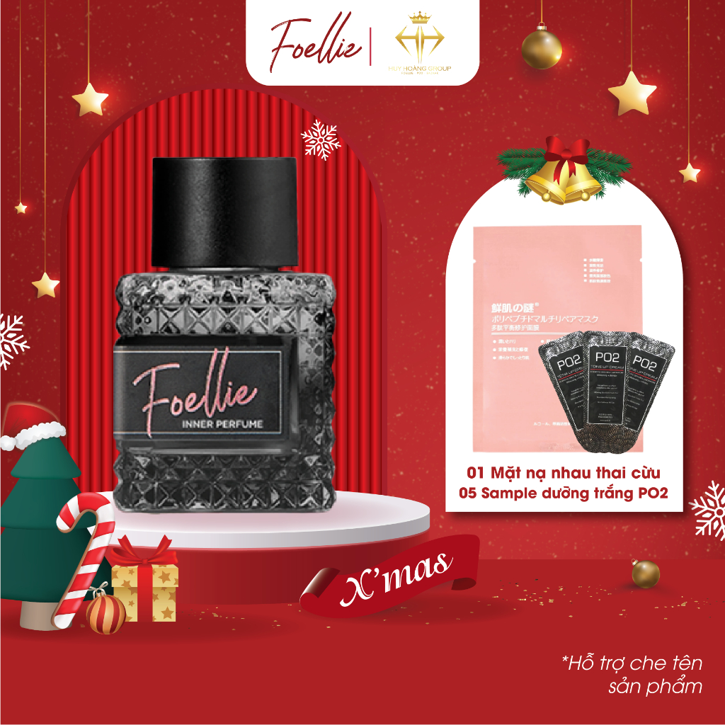Nước hoa vùng kín Foellie - Eau De Bijou hương hoa hồng đen quyến rũ