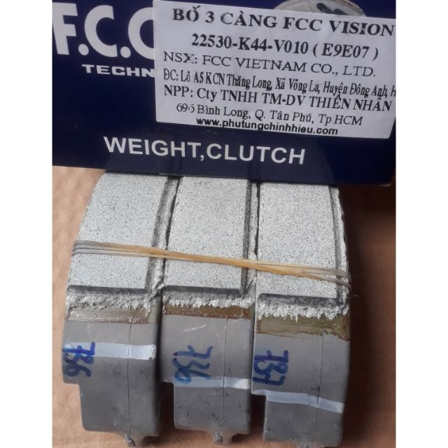 Bộ bố 3 càng cho xe vision hãng fcc chính hiệu