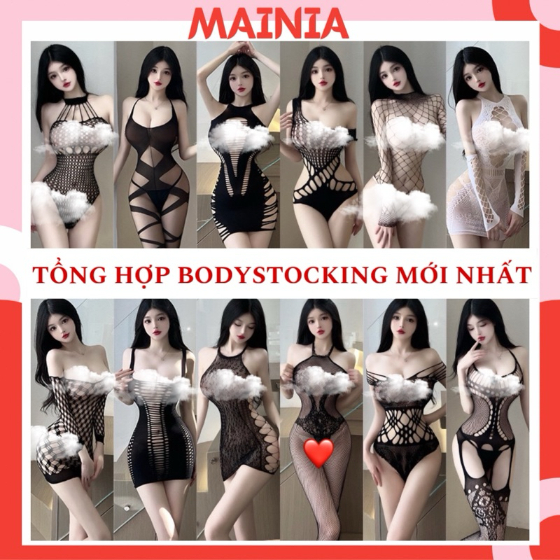 Bộ Đồ Ngủ Bodystocking Sexy Gợi Quyến Rũ Nóng Bỏng Bộ Đồ Lót Cao Cấp Mainia Official Shop