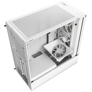 Vỏ Case NZXT H5 Flow RGB 2023 (Black / White)