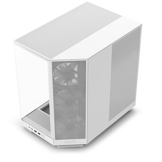 Vỏ Case NZXT H6 Flow RGB – Mid Tower – Thiết Kế Nghiêng – 3 Quạt RGB – Màu Đen / Trắng