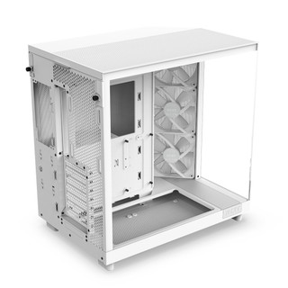 Vỏ Case NZXT H6 Flow RGB – Mid Tower – Thiết Kế Nghiêng – 3 Quạt RGB – Màu Đen / Trắng