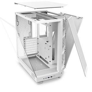 Vỏ Case NZXT H6 Flow RGB – Mid Tower – Thiết Kế Nghiêng – 3 Quạt RGB – Màu Đen / Trắng