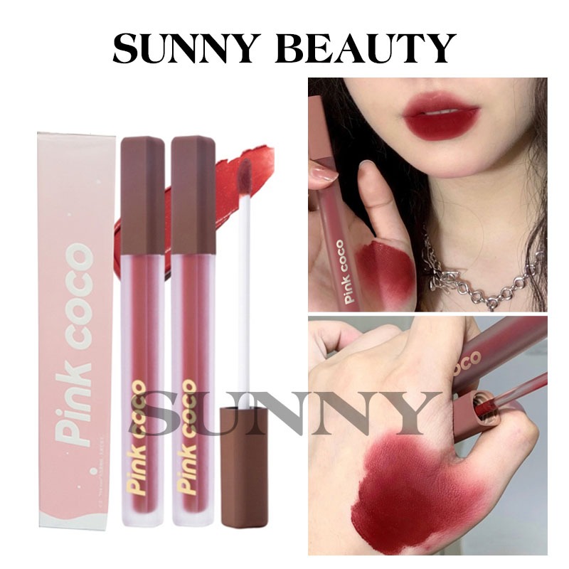 Son Kem Lì Pink COCO Dưỡng Ẩm Mềm Môi Chống Thấm Nước Lâu Trôi PinkCOCO SunnySon72